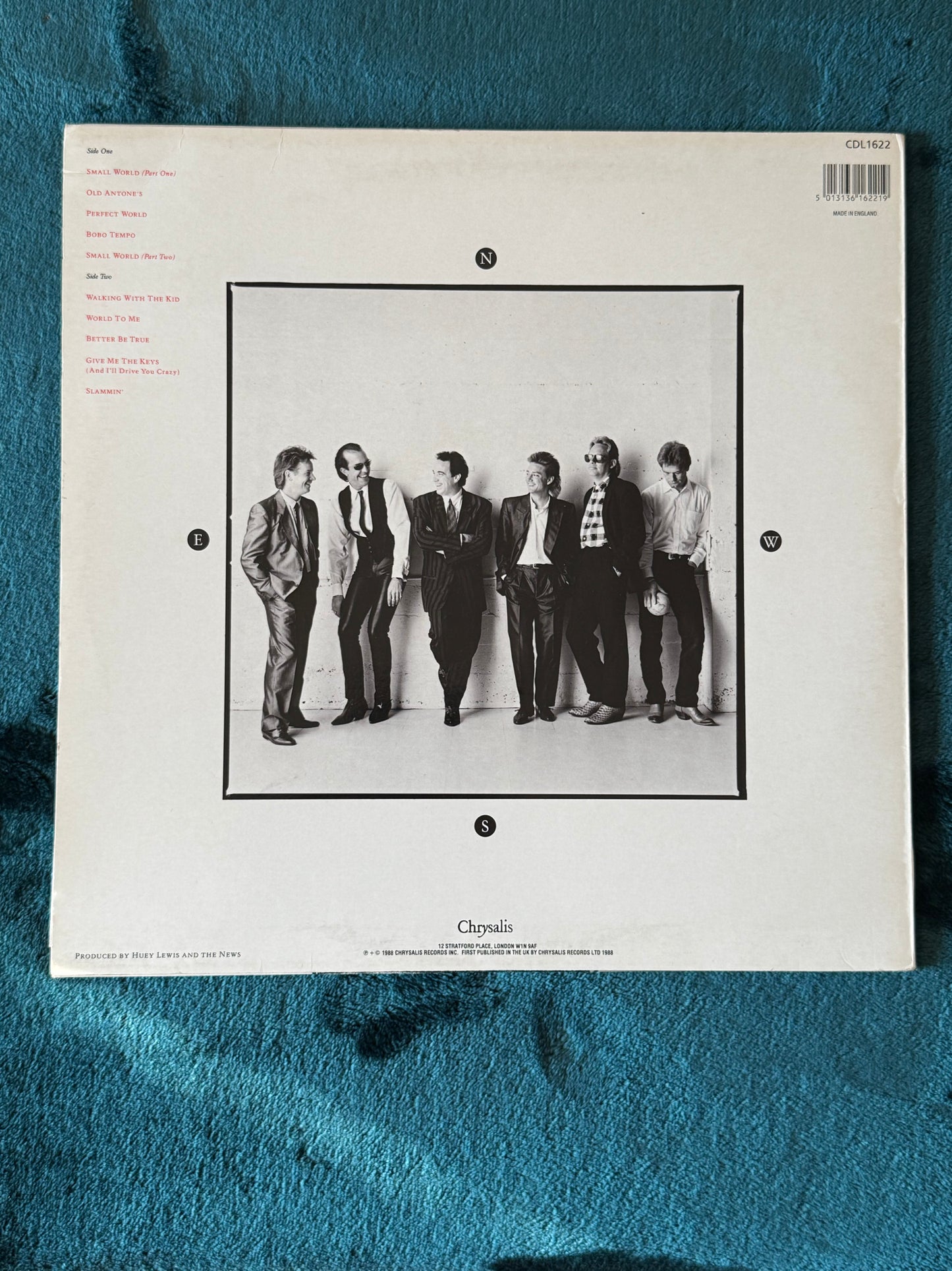 Huey Lewis & The News - Small World EX/NM