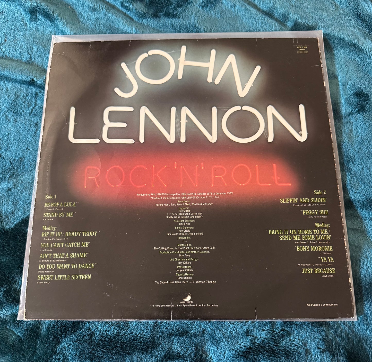 John Lennon - Rock'N'Roll - 1975 EX/EX